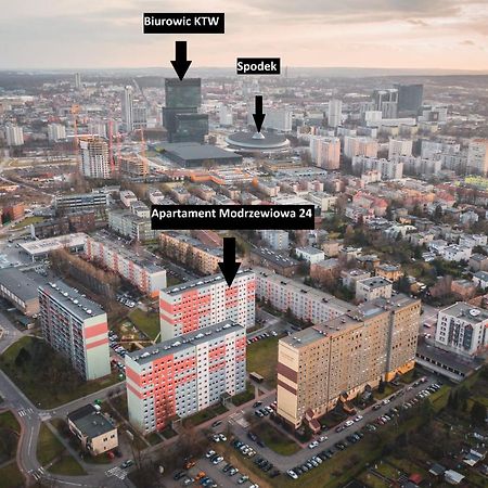Katowice Apartament Spodek Modrzewiowa 24 Apartman Kültér fotó